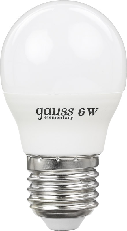 Лампа світлодіодна Gauss (4627081051798) 6Вт, E27, 4100K